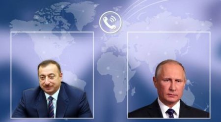 Prezident İlham Əliyev ilə Rusiya Prezidenti  arasında telefon danışığı olub.