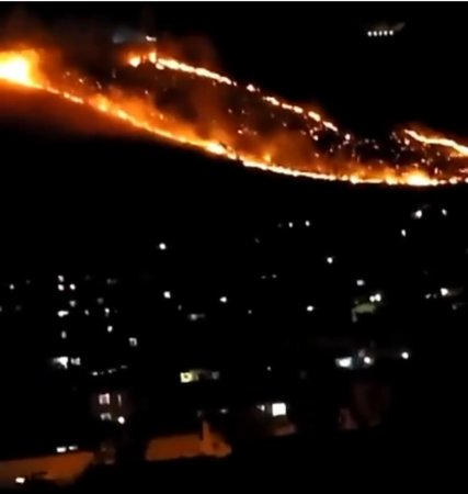 Badamdar dağı, 20-ci sahə adlanan ərazidə güclü yanğın