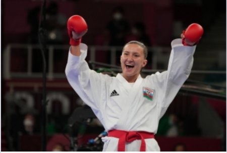Azərbaycan karateçisi İrina Zaretska Olimpiadanı gümüş medal qazandı