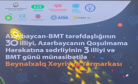 Bakıda beynəlxalq xeyriyyə yarmarkası keçirilir