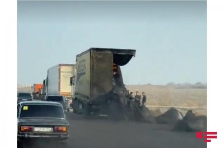 Goranboyda Kamaz və TIR -ın iştirakı ilə yol-nəqliyyat hadisəsi baş verib