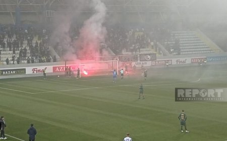"Qarabağ" - "Neftçi" oyununda insident baş verib
