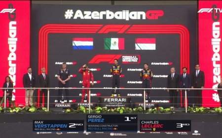 “Formula-1”: Azərbaycan Qran-prisinin qalibləri məlum olub