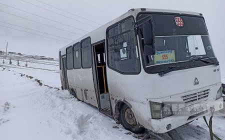 Bakı-Şamaxı yolunda avtobus qəza törədib