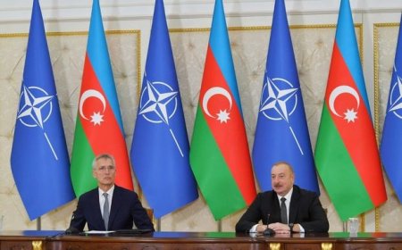 Prezident İlham Əliyev NATO baş katibini qəbul edib