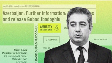 Amnesty International İlham Əliyevə çağırış edib: “Qubad İbadoğluya qarşı ittihamlara xitam verin! “