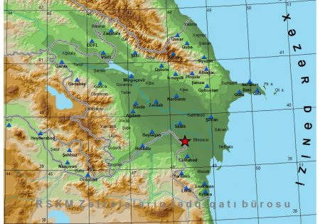 Azərbaycanda 4.5 maqnitudalı zəlzələ oldu