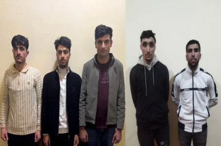 Dövlət sərhədini qanunsuz keçməyə çalışan 5 nəfər saxlanılıb Dövlət sərhədini qanunsuz keçməyə çalışan 5 nəfər saxlanılıb