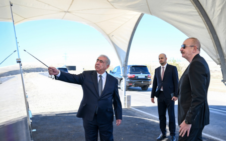 Prezident İlham Əliyev Cəbrayılda yeni avtomobil yolunun açılışında iştirak edib Prezident İlham Əliyev Cəbrayılda yeni avtomobil yolunun açılışında iştirak edib