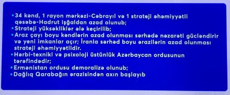 BU GÜNƏ KİMİ DÜŞMƏNƏ VURULAN SARSIDICI ZƏRBƏLƏRİMİZ və QƏNİMƏTLƏRİMİZ