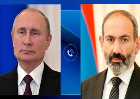 Putin və Paşinyan arasında telefon danışığı olub. Onlar Ermənistanın Qarabağ və Türkiyə münasibətlərini müzakirə ediblər.