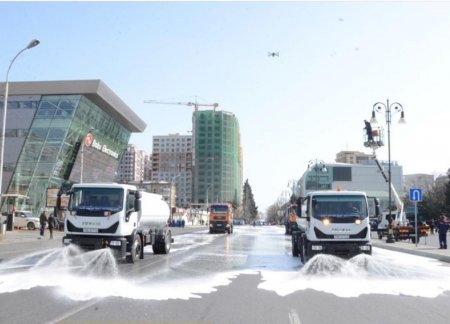 Bu gün Bakının 545 keçəsi yuyulub
