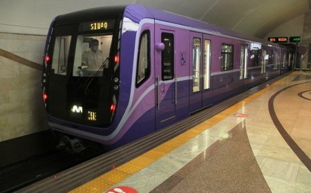 Bakı metrosu daha üç yeni təsərrüfat qatar alıb