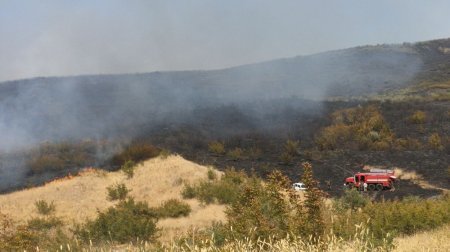 Şabranda baş verən güclü yanğın zamanı bir necə ev yanıb