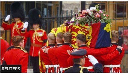 Britaniya Kraliça  II Elizabeti son mənzilə yola saldı