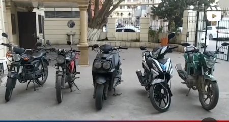 Yasamal polisi moped oğrularını saxlayıb