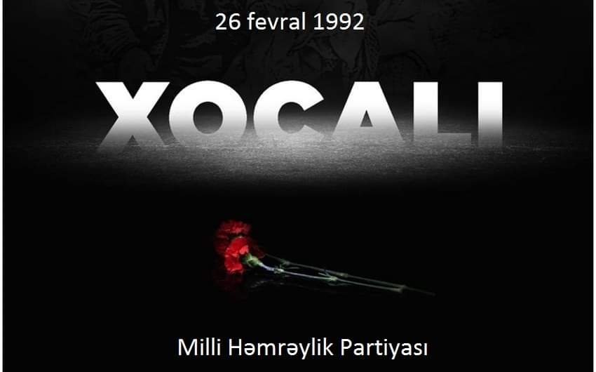 MHP Xocalı soyqırımının 31-ci ildönümü ilə əlaqədar bəyanat yayıb 