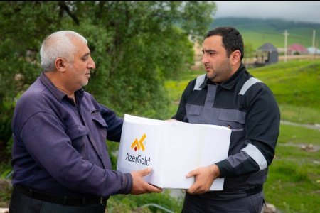 “AzerGold” QSC Qurban bayramı münasibətilə Daşkəsən rayonunda şəhid ailələrini ziyarət edib