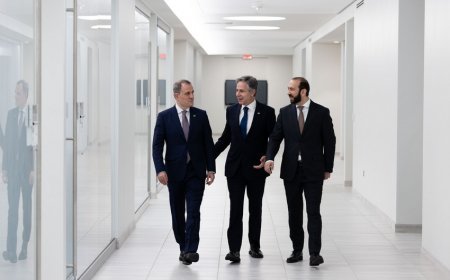   Vaşinqtonda Blinkenin Azərbaycan və Ermənistanın xarici işlər nazirləri ilə görüşü başlayıb