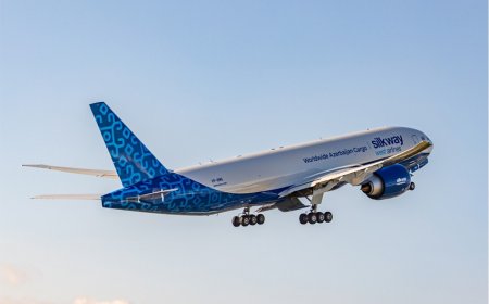 "Silk Way West Airlines" yeni "Boeing 777F" təyyarəsi ilə İstanbula ilk ticari uçuşunu həyata keçirdi