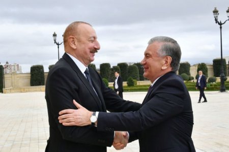 Azərbaycan Prezidenti Özbəkistan prezidentini qəbul edib