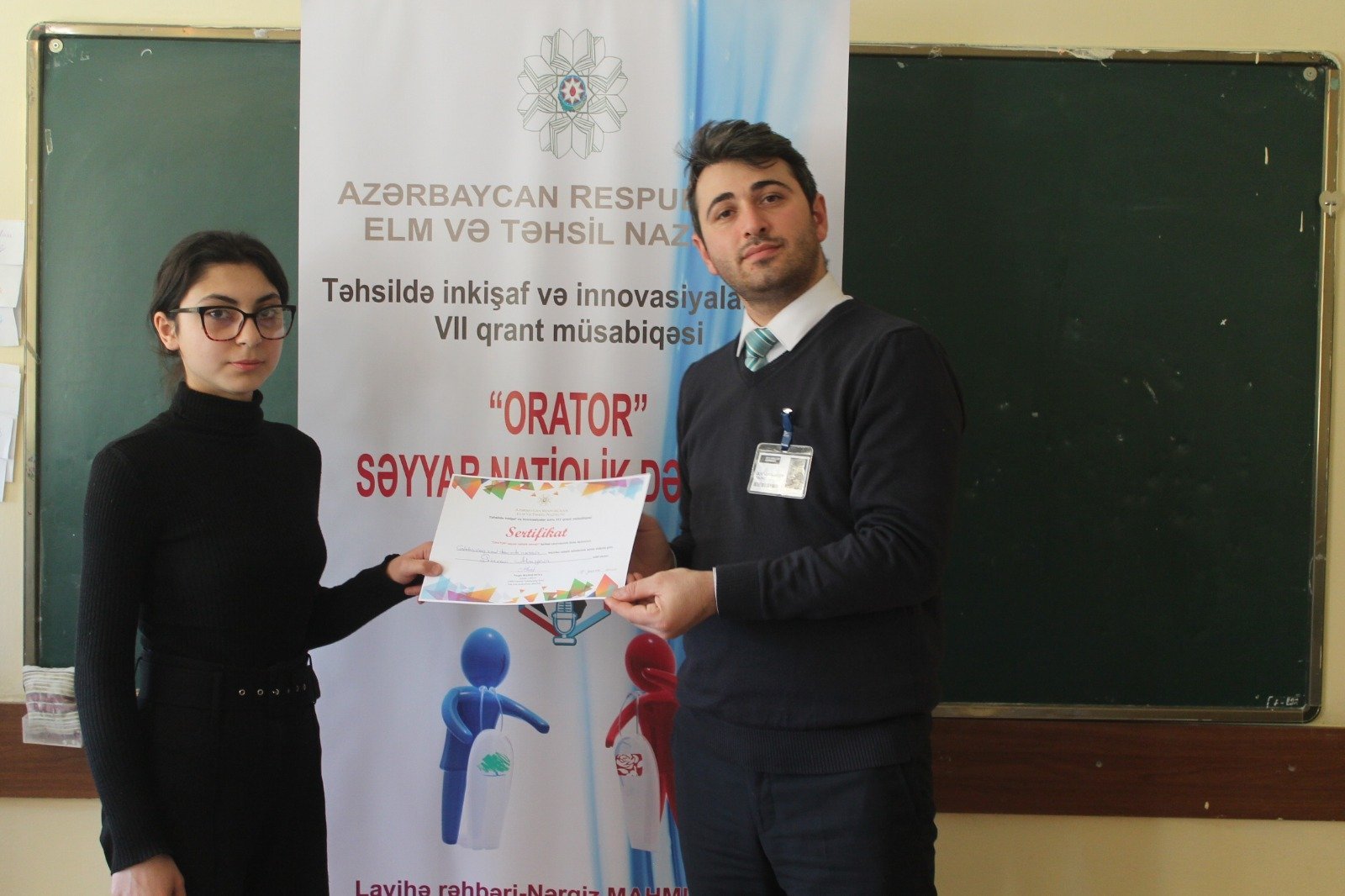 Qubada şagirdlərin natiqlik və təqdimat bacarıqlarının inkişafı ilə bağlı təlimlər keçirilib