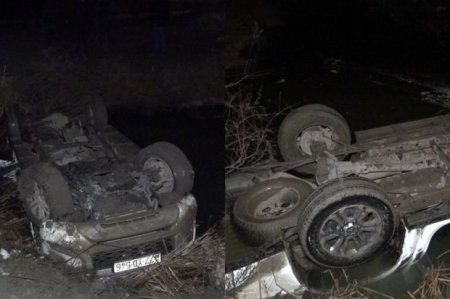Kürdəmirdə Dövlət Məşğulluq Agentliyinin xidməti avtomobili qəzaya uğrayıb