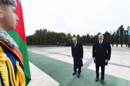Qazaxstan prezidenti Azərbaycanda rəsmi səfərdədir