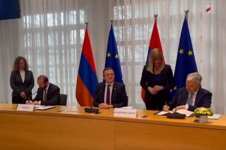 Ermənistan Aİ ilə Brüsseldə saziş imzaladı