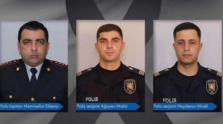 Üç polis və bir mülkü şəxsi qətlə yetirən şəxs zərərləşdirilib