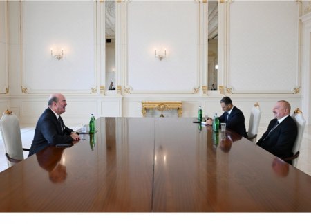 Prezident İlham Əliyev "Gulfstream Aerospace" şirkətinin prezidentini qəbul edib