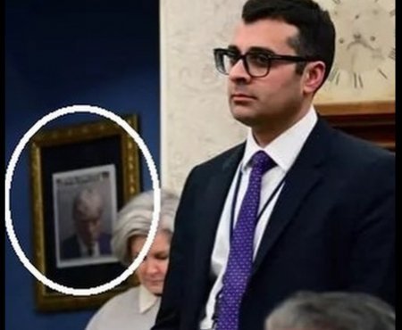 Tramp Ağ evdə həbsxana fotosunu asıb