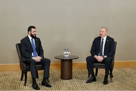 Preziden İlham Əliyev Suriya prezidenti ilə görüşüb