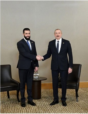 Preziden İlham Əliyev Suriya prezidenti ilə görüşüb