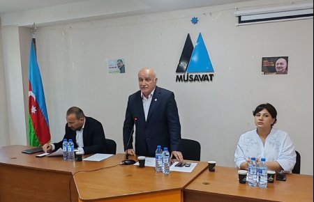 Müsavat partiyasının qərargahında Tofiq Yaqubluya görə toplantı keçirilib