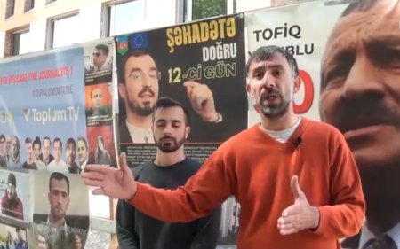 Almaniyada yaşayan azərbaycanlı mühacirlər yenidən aksiya keçiriblər – fəallar siyasi məhbusların azad olunmasını tələb edirlər