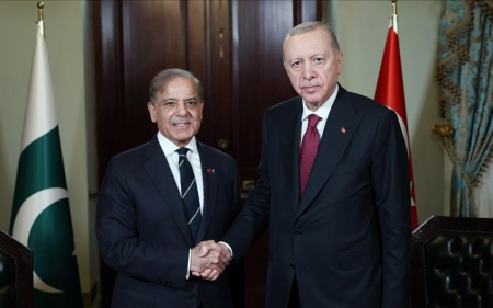 Ərdoğan Şahbaz Şəriflə telefon danışığı aparıb