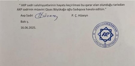 Pənah Hüseyn Azərbaycan Xalq Partiyasının sədrliyindən getdi