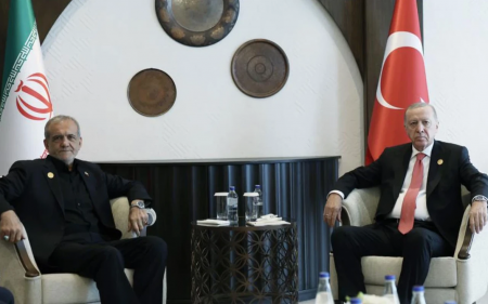 Ərdoğan və Pezeşkian Xankəndidə görüşüblər