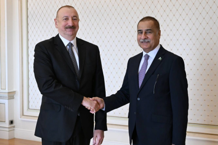 Prezident İlham Əliyev Pakistan Milli Assambleyasının sədrini qəbul edib