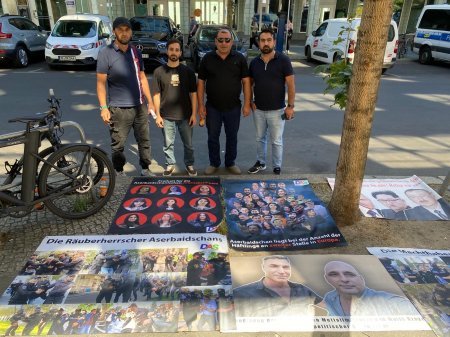 DAS təşkilatınln fəalları Berlində  həbs olunan jurnalistlərə və siyasi məhbuslara azadlıq tələb edir