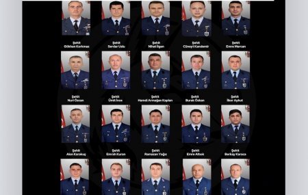 Təyyarə qəzasında şəhid olan Türk hərbiçiləri dəfn olunub