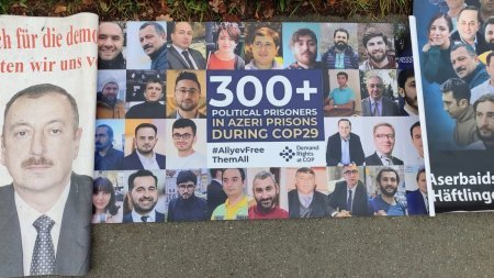 Nürnberqdə azərbaycanlı mühacirlərdən etiraz aksiyası