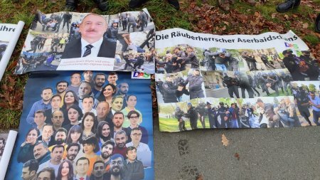 Nürnberqdə azərbaycanlı mühacirlərdən etiraz aksiyası