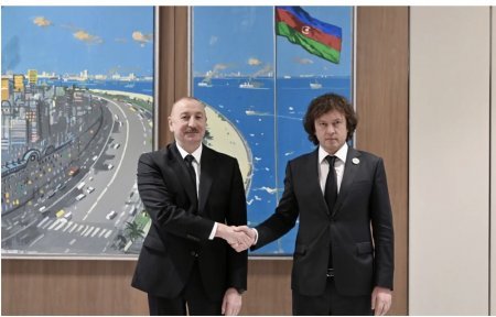 İlham Əliyev Gürcüstanın Baş naziri ilə görüşüb, mühüm sazişlər imzalanıb