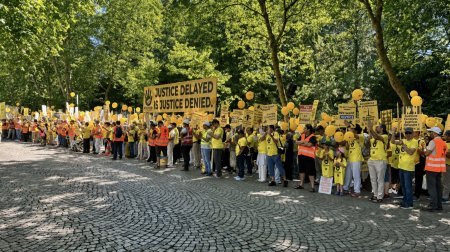 Strasburqda AŞPA qarşısında 7 mindən çox türkün iştirakılabmöhtəşəm “Hər kəs üçün ədalət” adlı aksiyası keçirilib